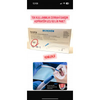 MİCROVEM TEK KULLANIMLIK CERRAHİ SAKŞIN ASPİRATÖR UCU 50 LİK PAKET 