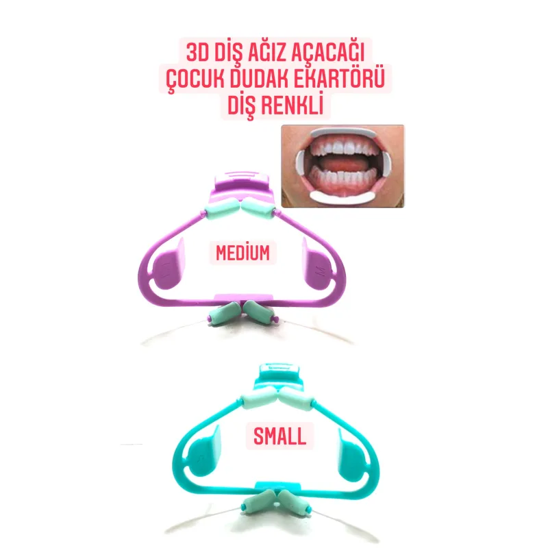 3d Ağiz Diş Beyazlatici Yanak Dudak Açici Ekartör Ortodontik