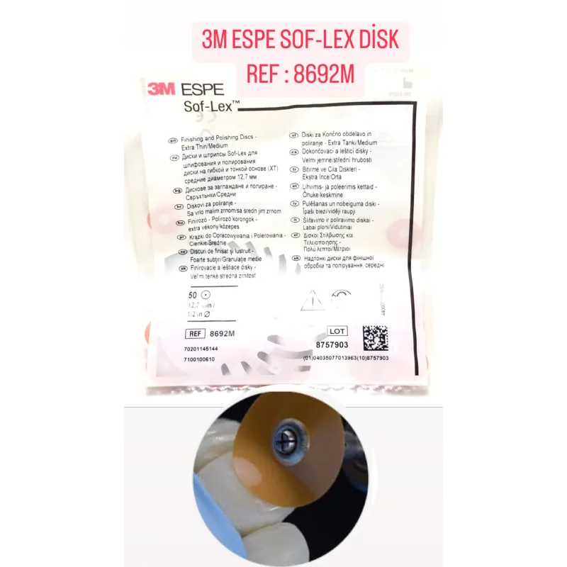 3m Espe Sof-lex Disk Ref: 8692m 50 Lik Paketlerde
