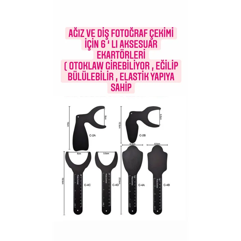 Ağiz ve Diş Fotoğraf Çekimi İçin 6'li Aksesuar Ekartör