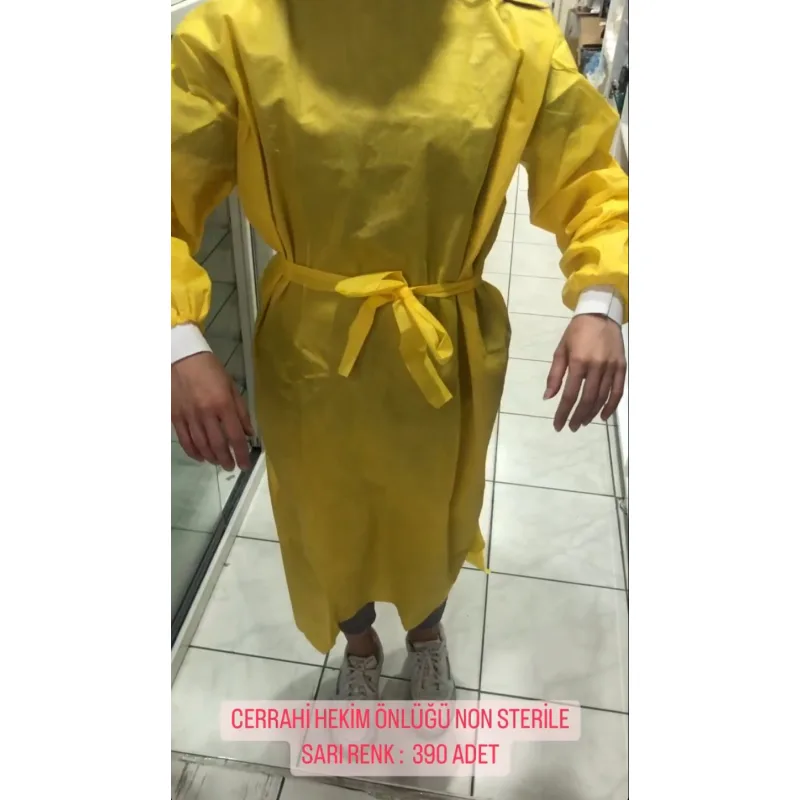 Cerrahi Hekim Önlüğü - Sari Renk-