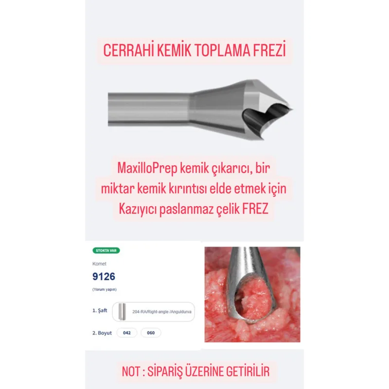 Cerrahi Kemik Toplama Frezi