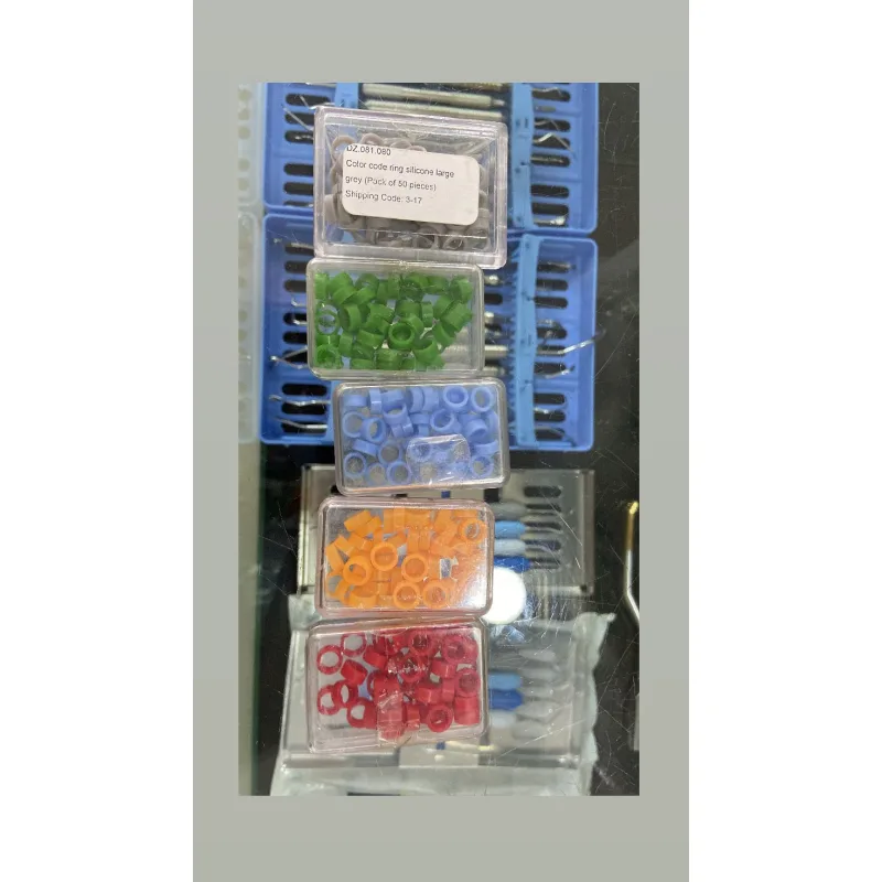 Code Ring El Aletlerini Ayirt Etme Silikon Halkasi 50'li Paket