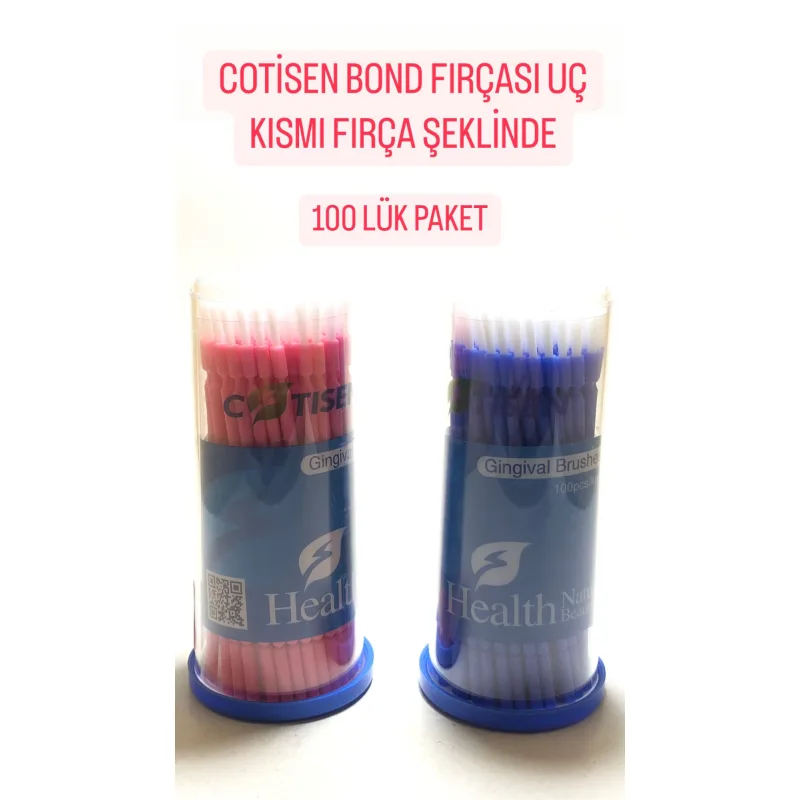 Cotisen Bond Firçasi Uç Kismi Firça Şeklinde 100'lük Paket