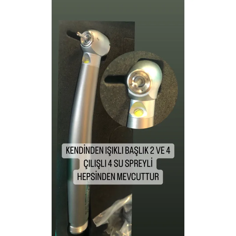 Dega Aeratör Kendinden İşikli Başlik 2 ve 4 Çikişli - 4 Su Spreyli