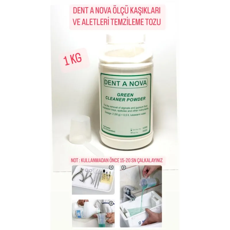 Dent A Nova Ölçü Kaşikalari ve Aletleri Temizleme Tozu -1kg-