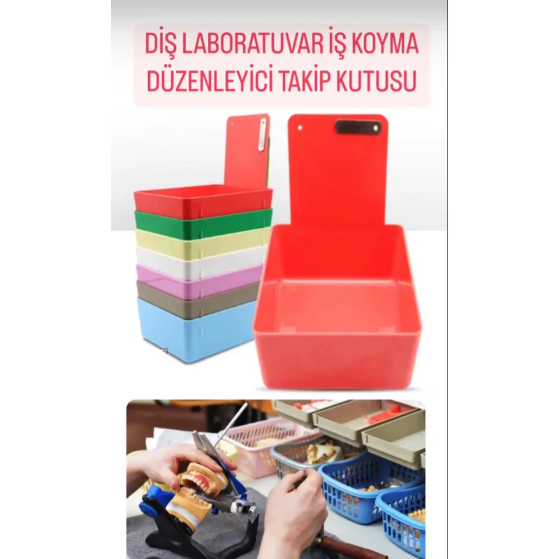 Diş Laboratuvar İş Koyma Düzenleyici Takip Kutusu