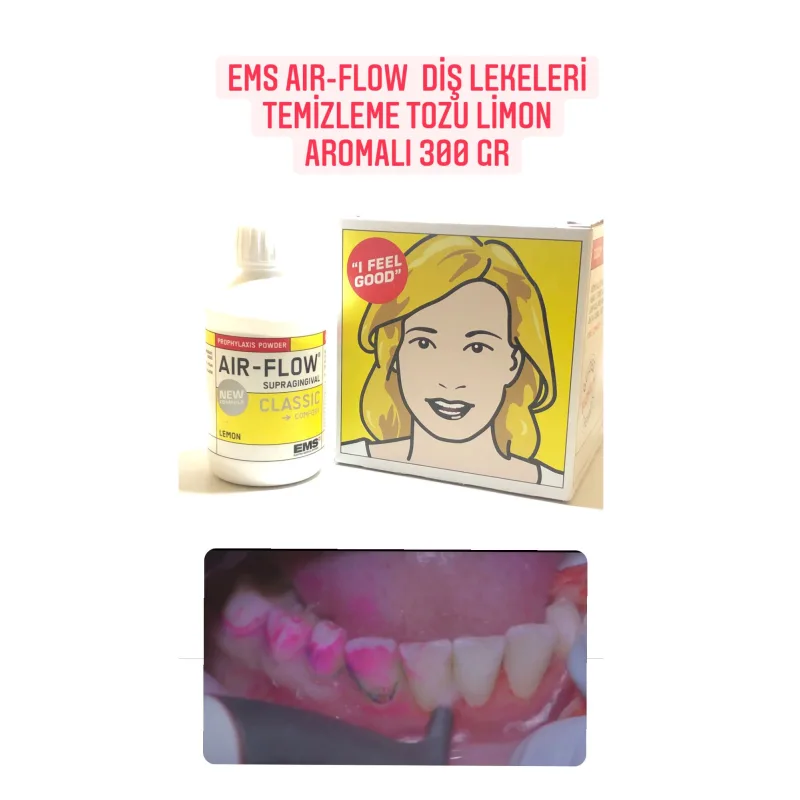 Ems Air-flow Diş Lekeleri Temizleme Tozu Limon Aromali 300 Gr
