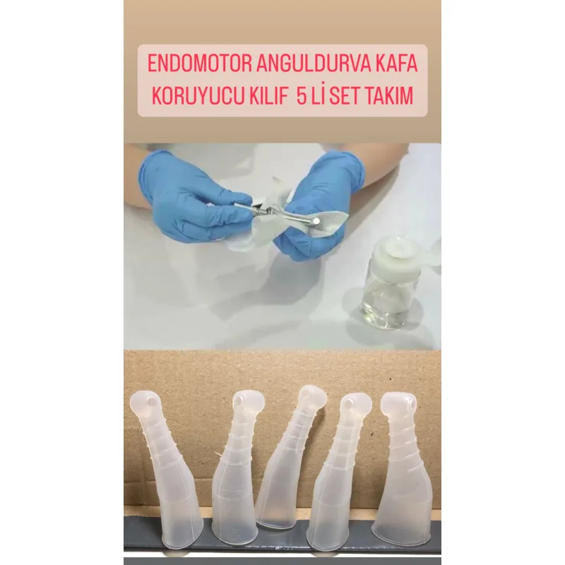Endomotor Anguldurva Kafa Koruyucu Kilif 5'li Set Takim
