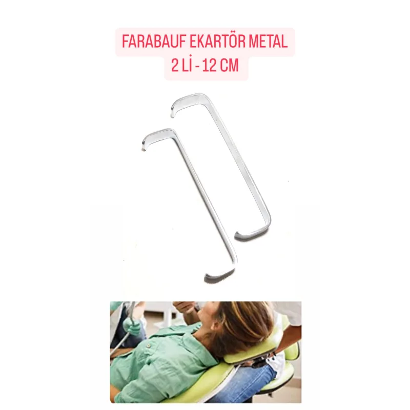 Farabeuf Ekartör Metal 2'li 12cm