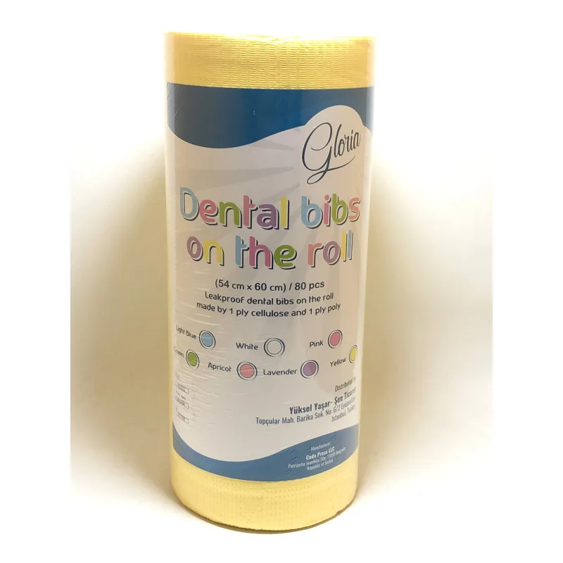 Glovia Rulo Hasta Önlük Renkli 80'lik (sari)