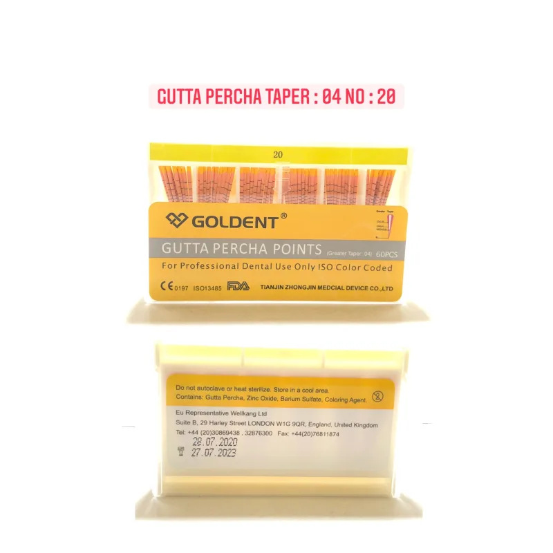 Goldent Gutta Percha Taper Açili 04 No:20