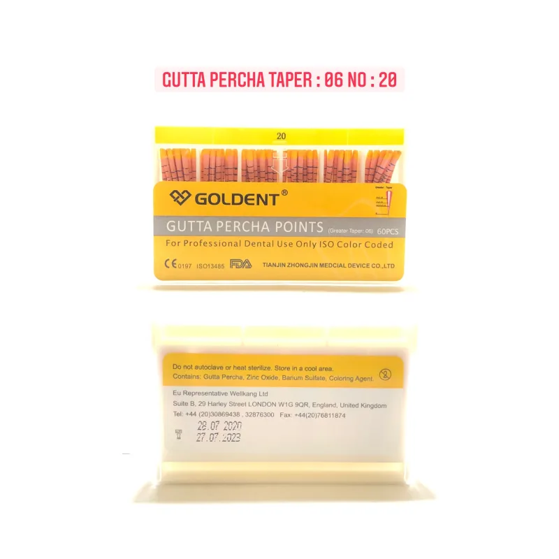 Goldent Gutta Percha Taper Açili 06 No:20