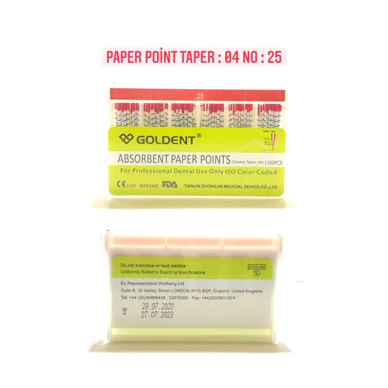 Goldent Paper Point Taper Açili 04 No: 25