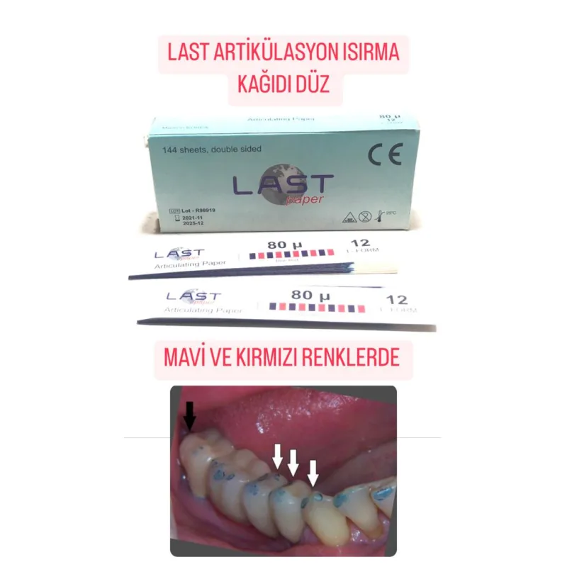 Last Artikülasyon İsirma Kağidi Düz