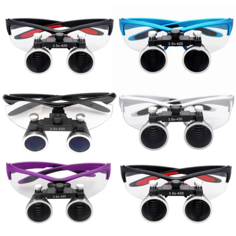 Loupe Gözlük Dental Cerrahi İşikli Led - 2.5 X 3.5 X Büyütme - 42 Cm Uzaklik Çalişma-