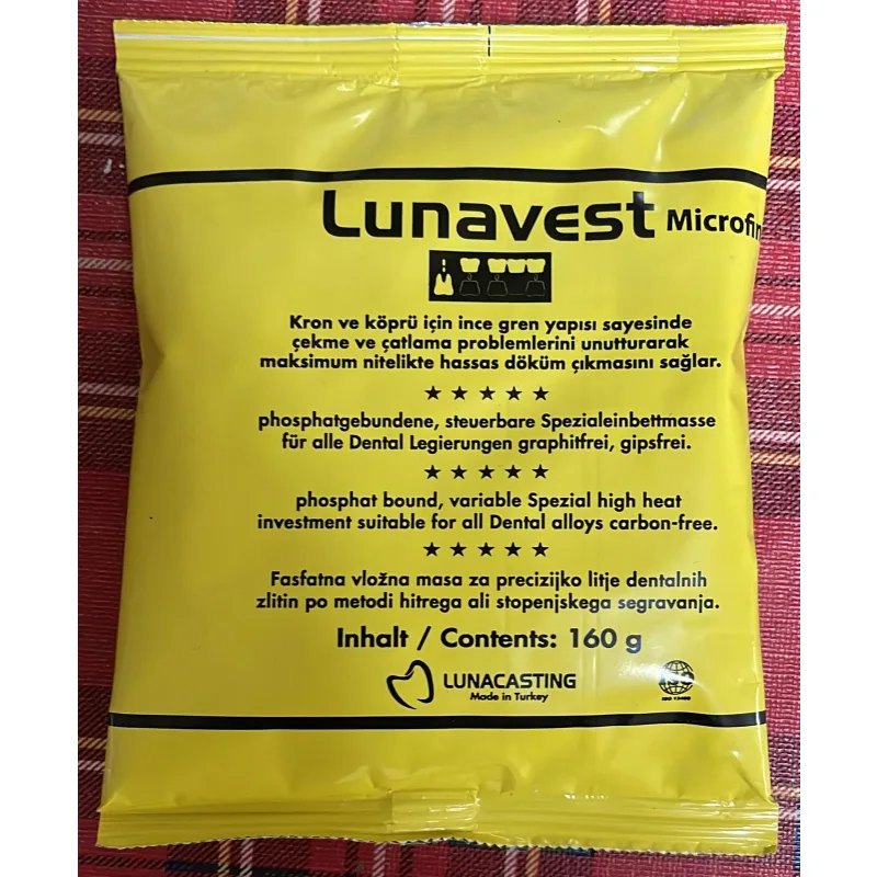 Lunavest Microfein Kron Köprü Revetmani 18 Kg Revetman + 5 Lt Likit
