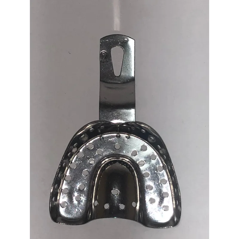 Metal Ölçü Kaşiği Delikli No:2- Üst Dişli Tek Kaşik