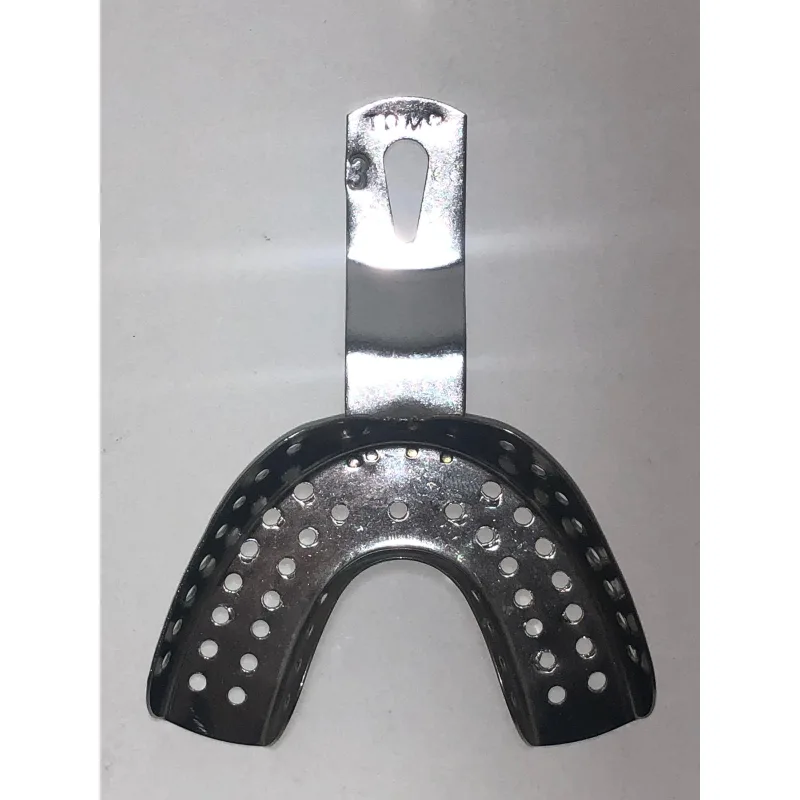 Metal Ölçü Kaşiği Delikli No:3- Alt Dişli Tek Kaşik