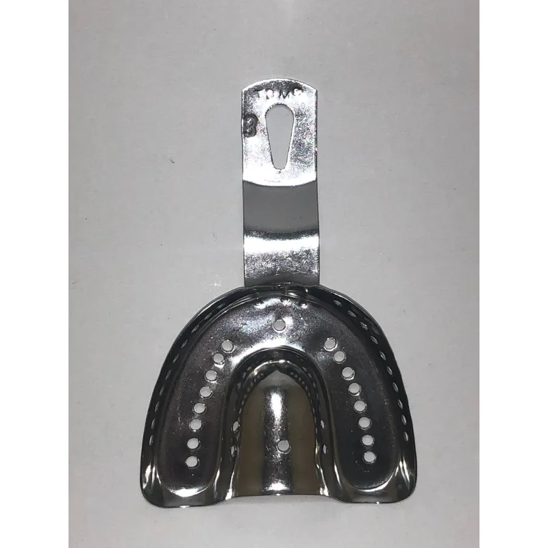 Metal Ölçü Kaşiği Delikli No:3- Üst Dişli Tek Kaşik