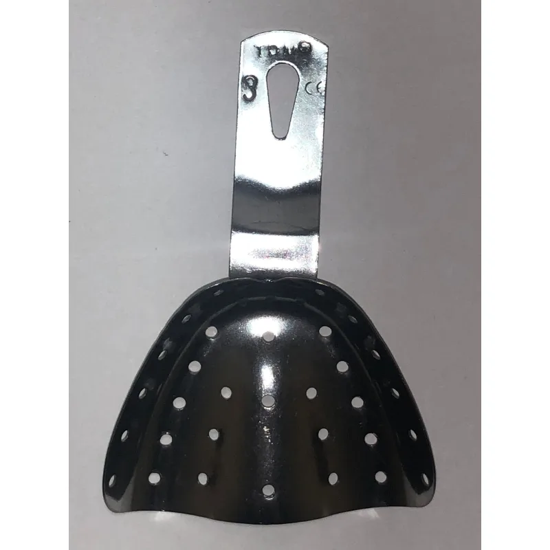 Metal Ölçü Kaşiği Delikli No:3- Üst Dişsiz Tek Kaşik