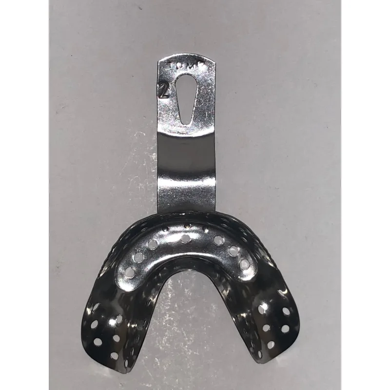 Metal Ölçü Kaşiği Ön Dişli Arka Dişsiz Delikli No :2 Alt Tek Kaşik