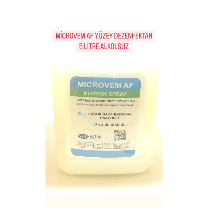 Microvem Af Yüzey Dezenfektan 5litre Alkolsüz