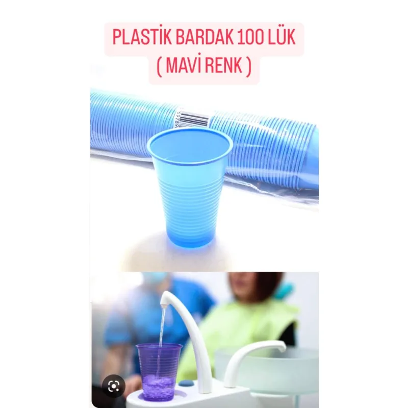 Plastik Bardak 100'lük Mavi Renk