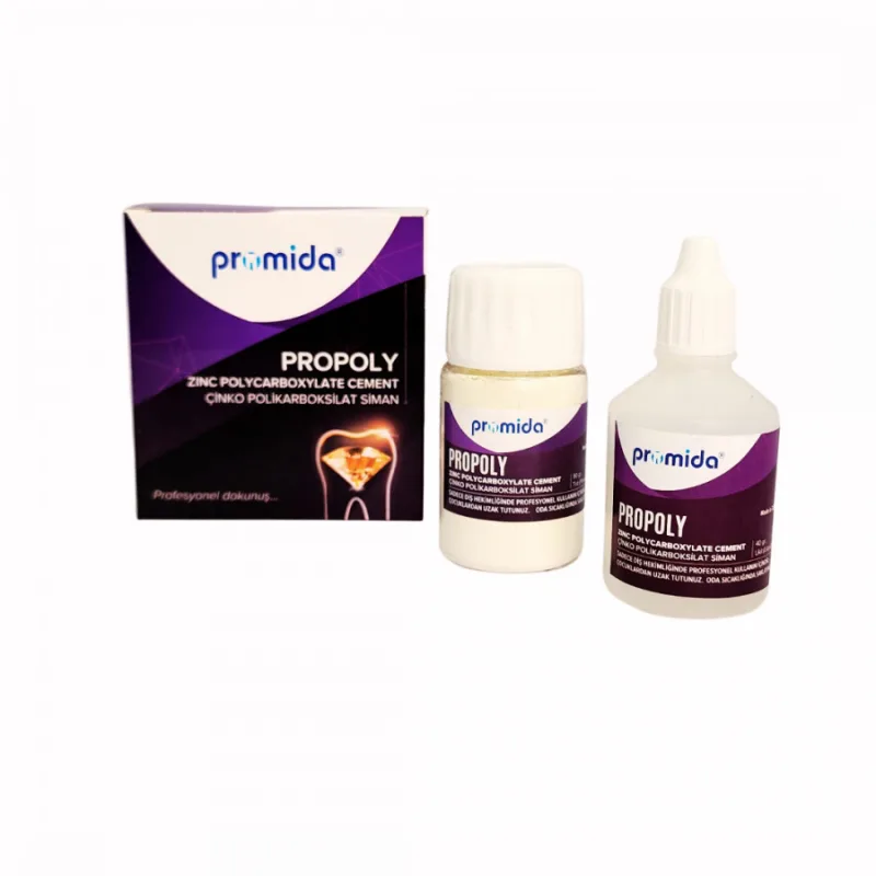 Propoly - Çinko Polikarboksilat Siman 80 Gr Toz, 40 Ml Likit