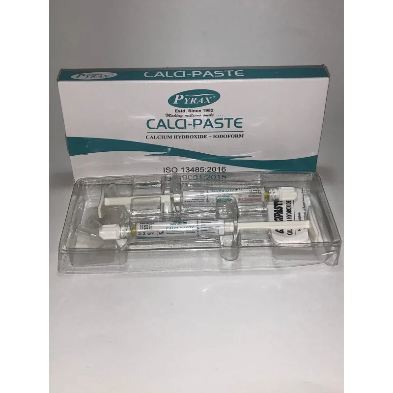 Pyrax Calci Paste Kalsiyum Hidroksit + İodoorm'lu Şiringa 2'li 1 Şiringa