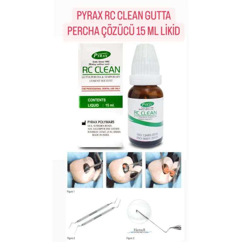 Pyrax Rc Clean Solve Gutta Çözücüsü 15 Ml Likid Portakal Yağli