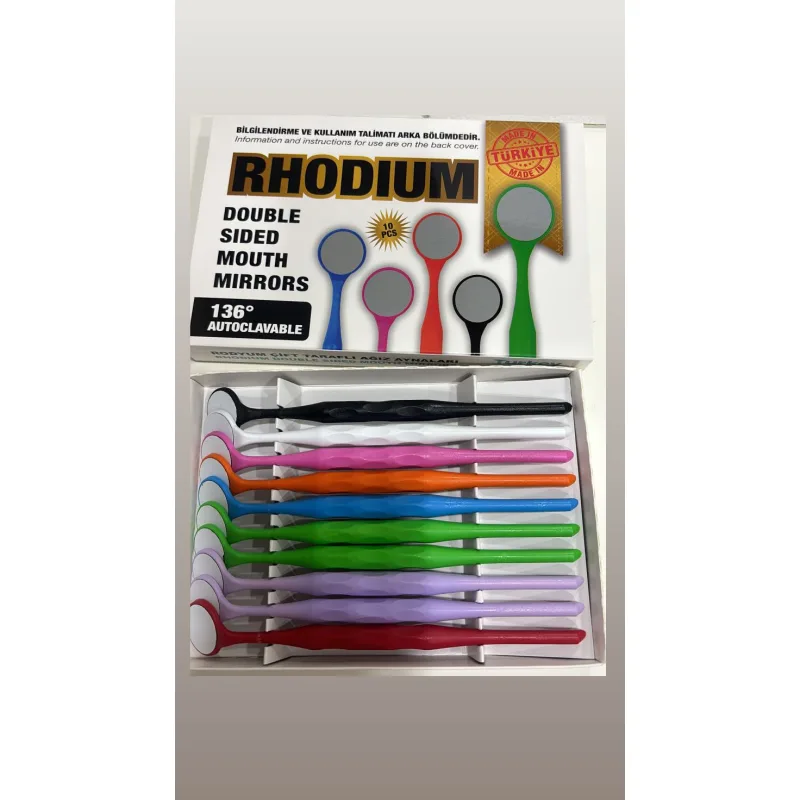 Rhodium Ayna Renkli Çift Tarafli 10'lu Paket