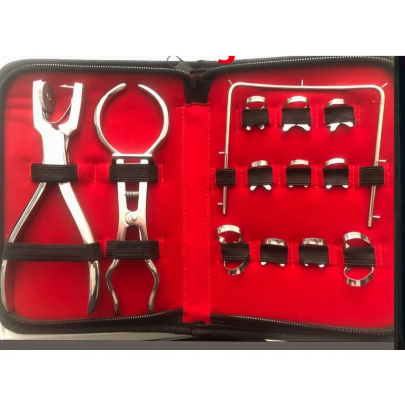 Rubber Dam Set Deri Fermuar Çantali