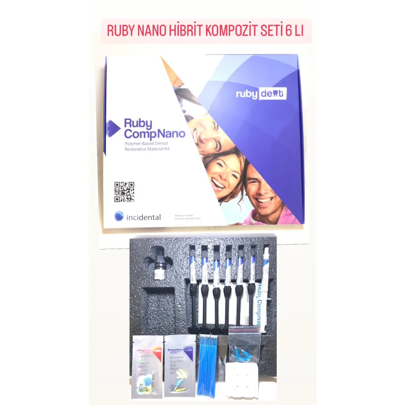 Ruby Nano Hibrit Kompozit Seti 6'li