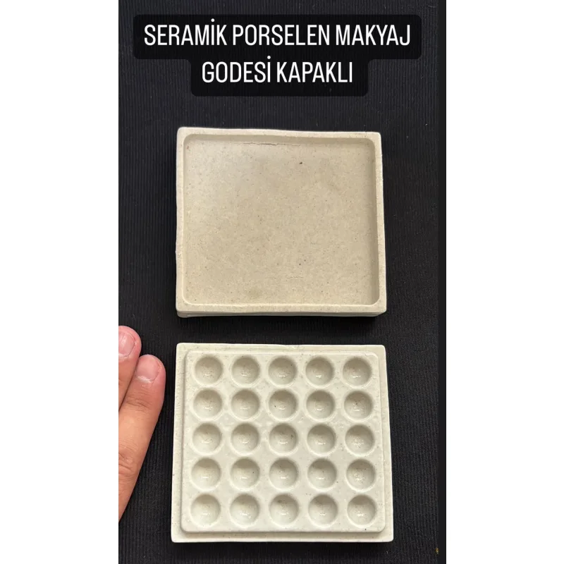 Seramik Porselen Makyaj Godesi Kapakli