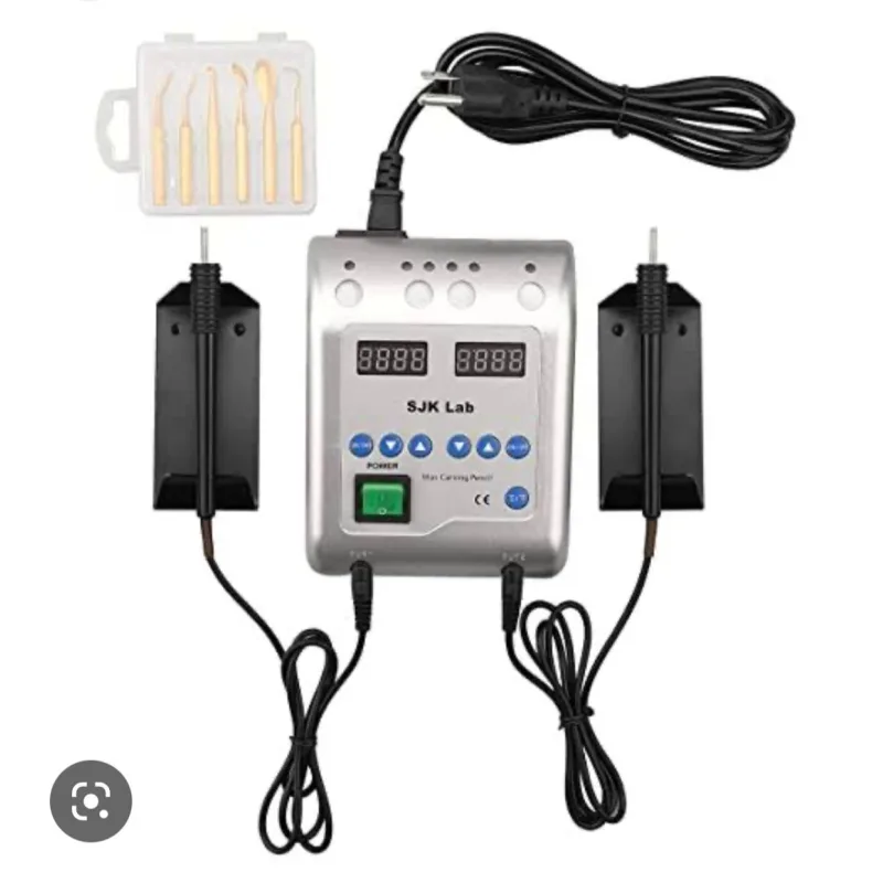 Sjk Elektirikli Dijital Diş Laboratuvar Mum Spatül Kalem Cihazi 2 Kollu