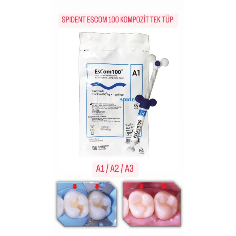 Spident Escom 100 Kompozit Tek Tüp A1/a2/a3