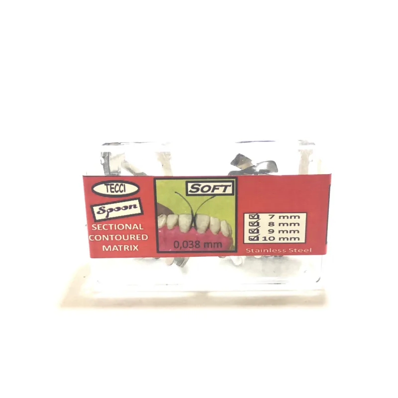 Tecci Metal Spoon Matrix 0.0.38mm 7-8-9-10 Mm 80'lik Paket