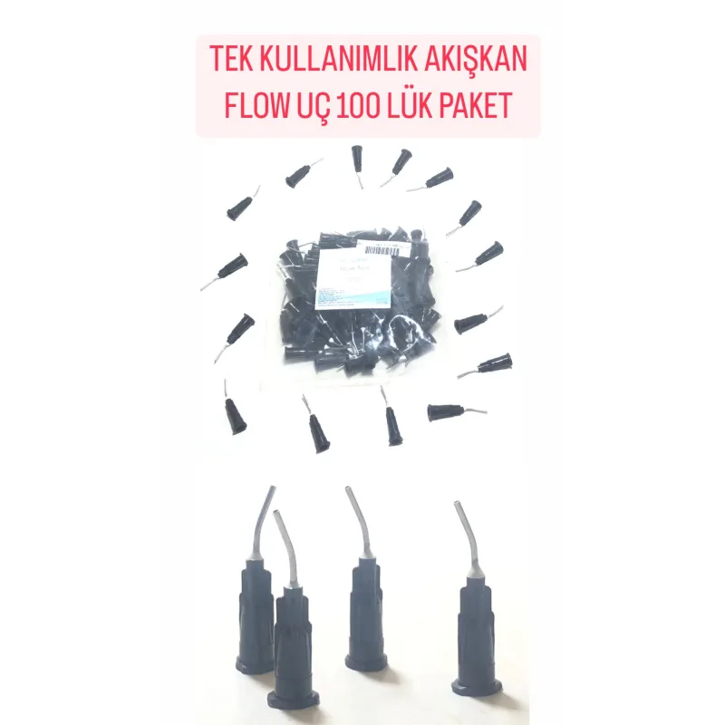 Tek Kullanimlik Akişkan Flow Uç 100'lük Paket