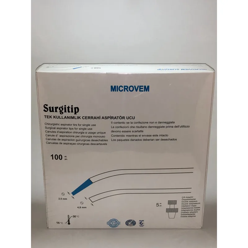 Tek Kullanimlik Cerrahi Sakşin Aspiratör Ucu 100 Lük