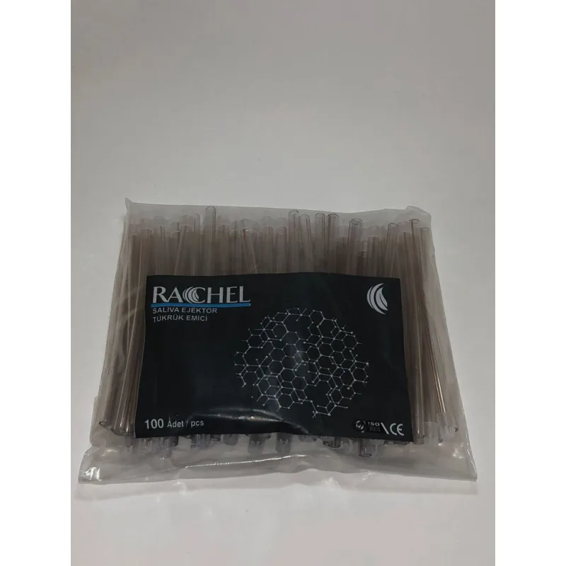 Tükrük Emici Sakşin 100 Lük Paketlerde Dental ( Şeffaf Renk ) Rachel