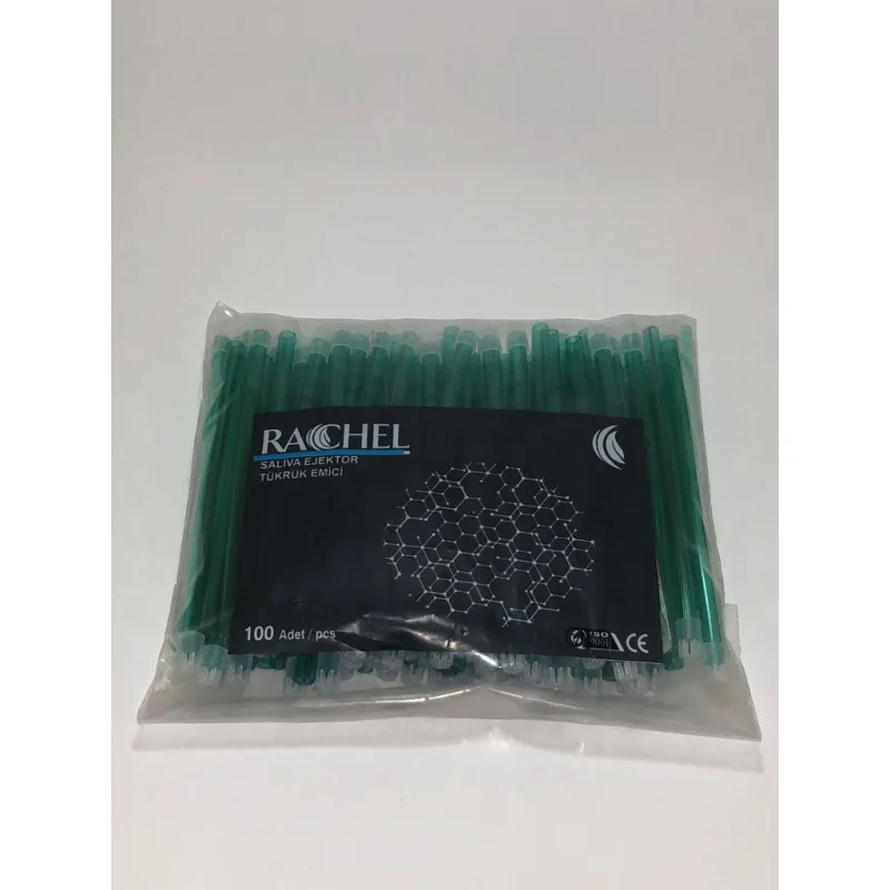 Tükrük Emici Sakşin 100 Lük Paketlerde Dental ( Yeşil Renk ) Rachel