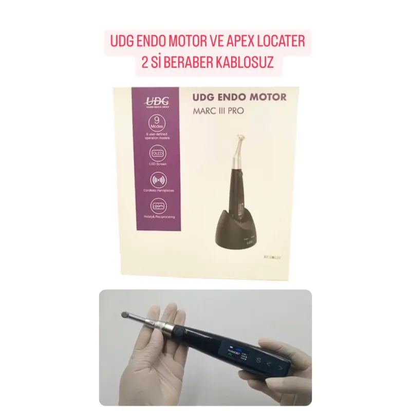 Udg Endo Motor ve Apex Locater 2'si Beraber Kablosuz