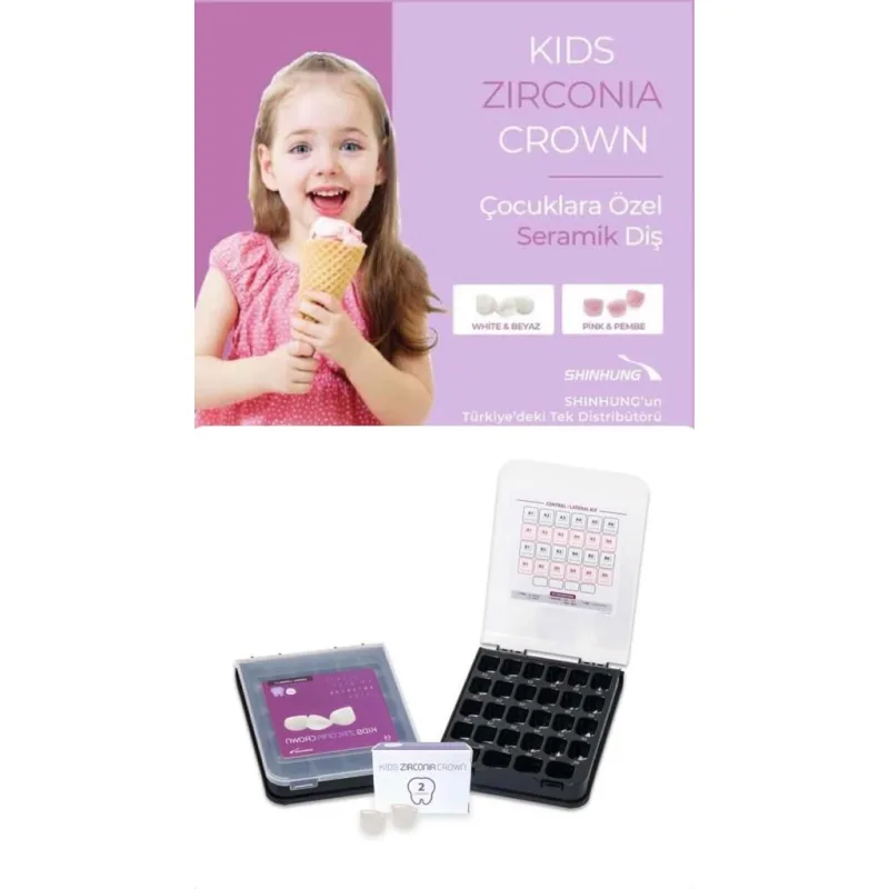 Zirkon Çocuk Kron Seti 24'lü