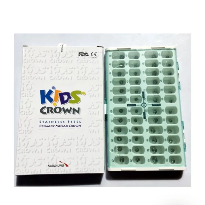 Kids Crown Paslanmaz Çelik Çocuk Kron Seti Molar 48'lik