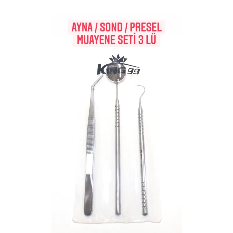 Ayna/Sond/Presel Muayene Seti 3'lü