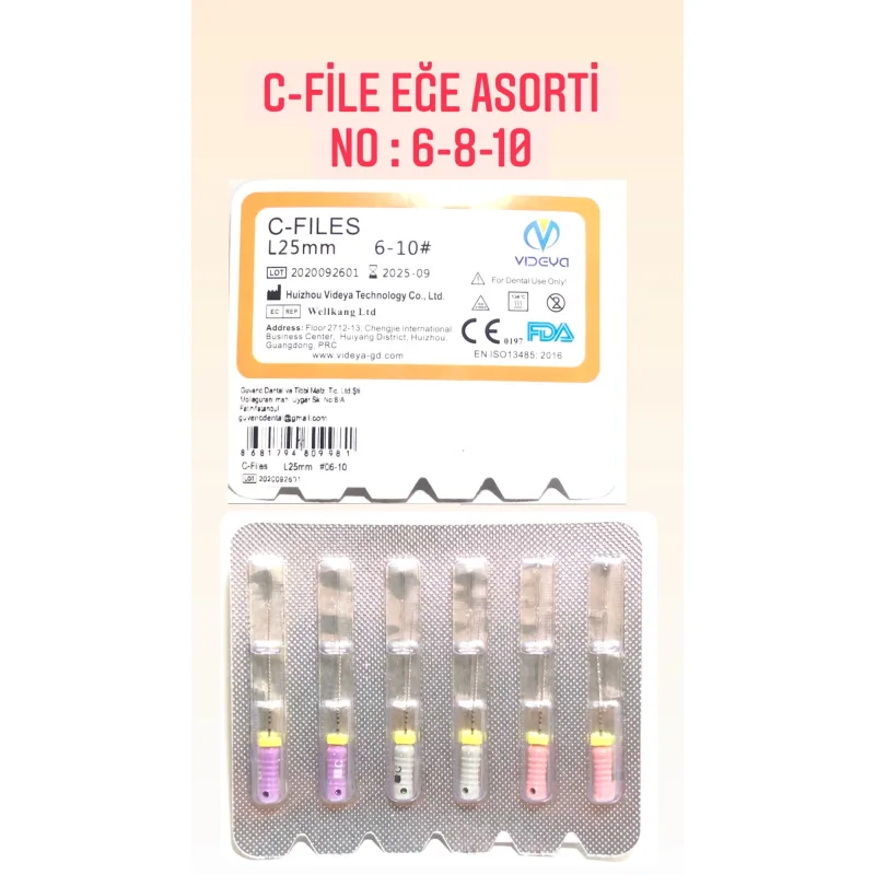 C-File Eğe Asorti - No: 6-8-10