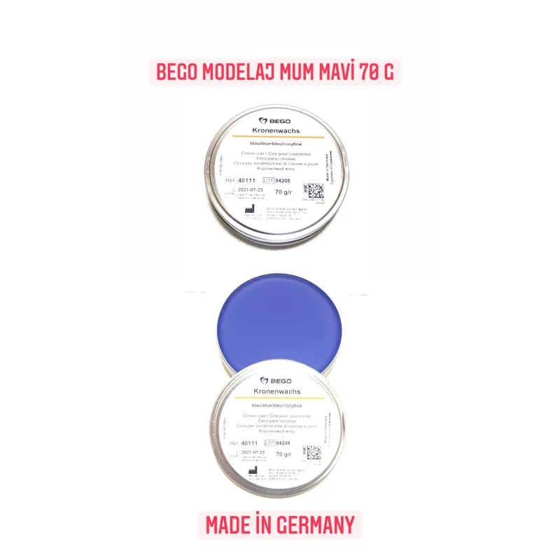Bego Modelaj Mum Mavi Blue Wax