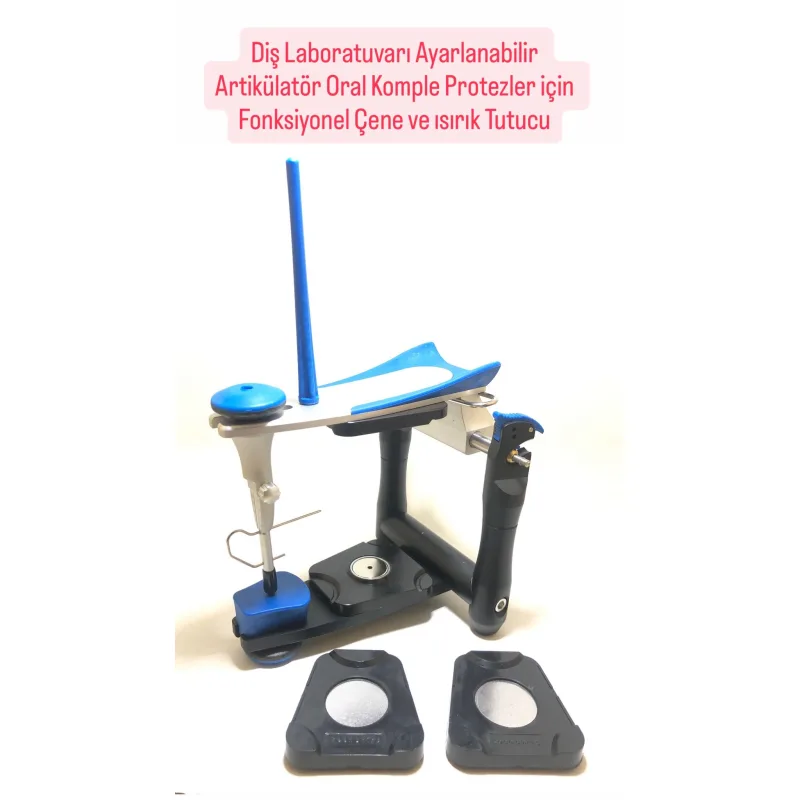 Artikilatör Diş Laboratuvarı Ayarlanabilir Oral Komple Protezler için Fonksiyonel Çene ve Isırık Tutucu